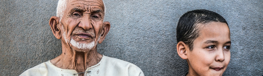 My Strange Rocker by Trilety Wade An old man and a child, photo by Nourdine Diouane