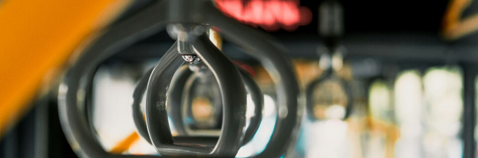 Inside of a city bus, photo by Reinaldo