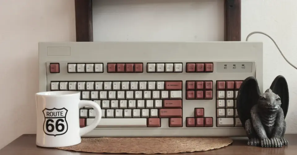 A mechanical keyboard