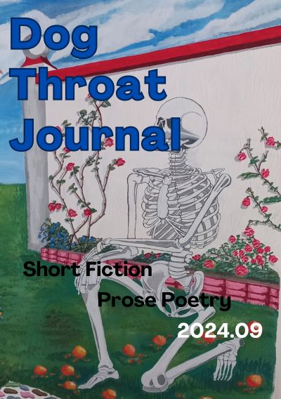 Cover of Dog Throat Journal 2024.09, painting by Mónica Ovalle